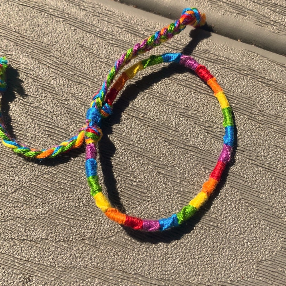 Rainbow Chinese staircase bracelet